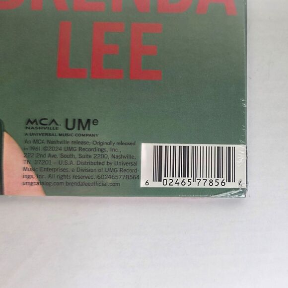 Brenda Lee - Rockin Around The Christmas Tree Translucent Emerald 7 in Vinyl NEW - Picture 4 of 4